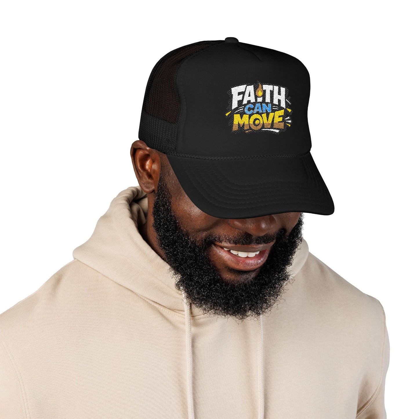 FAITH CAN MOVE Trucker Hat