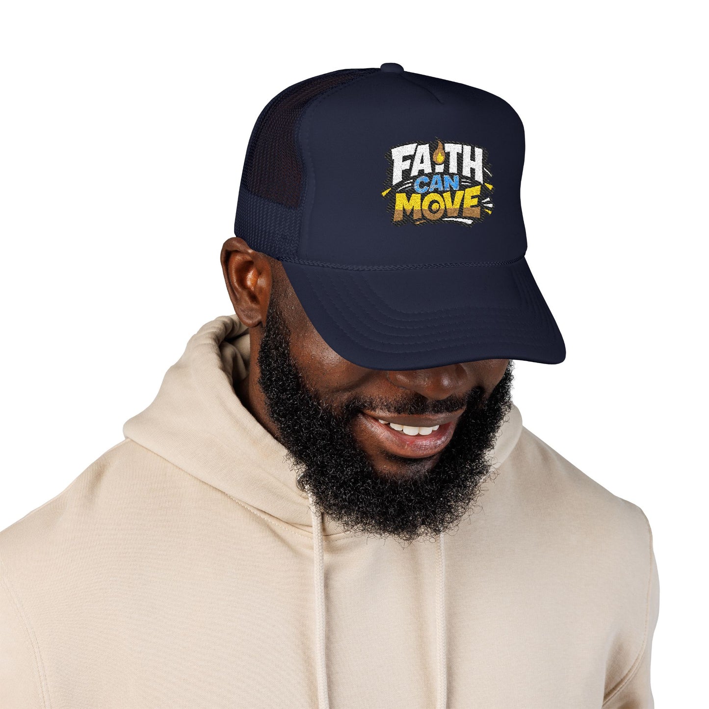 FAITH CAN MOVE Trucker Hat